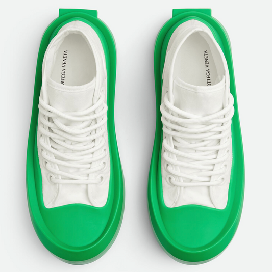 JUMBO SNEAKERS - WHITE/ PARAKEET