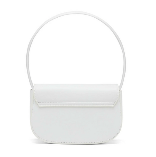 1DR LOGO PLAQUE SHOULDER BAG - WHITE
