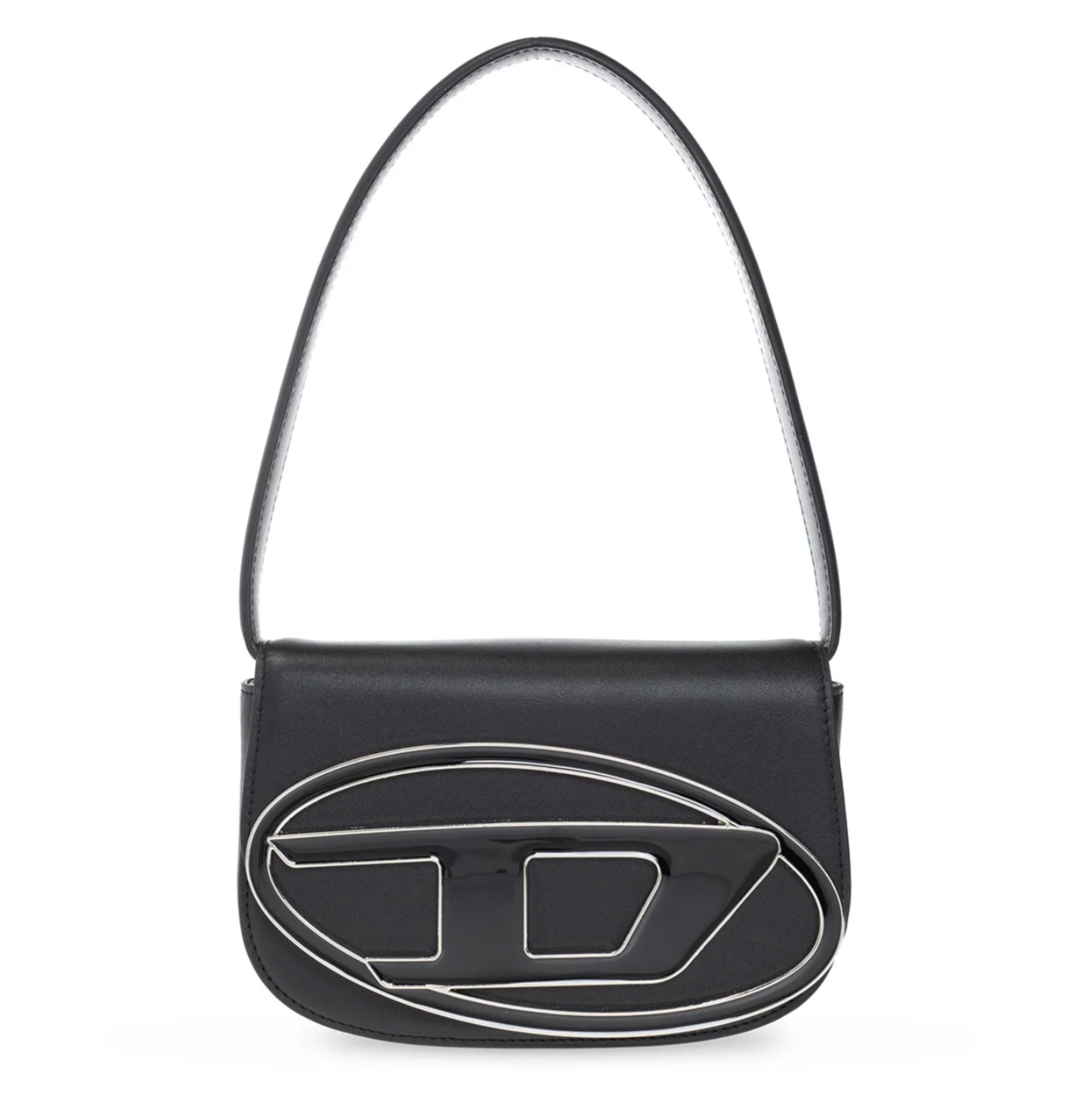 Diesel 1DR Logo Plaque Shoulder Bag in black | RADPRESENT Diesel 1DR Logo Plaque Shoulder Bag in black | RADPRESENT