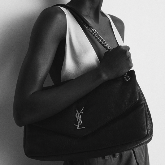 CALYPSO LARGE IN GRAINED LAMBSKIN - BLACK