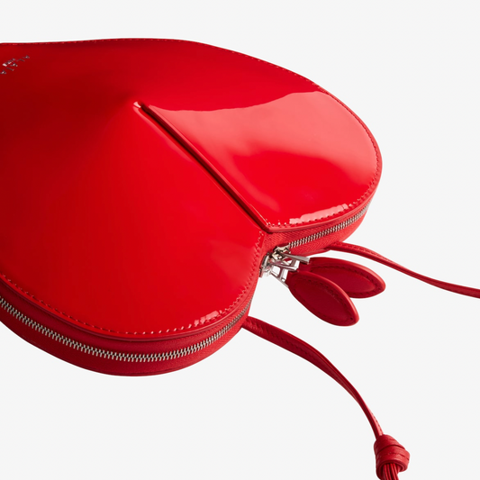 LE CŒUR BAG IN PATENT LEATHER - RED