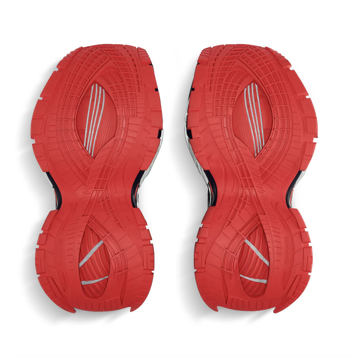 PLATFORM REDUCED SNEAKERS - BLACK/ GREY/ RED