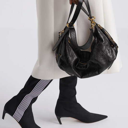 D-JOURNEY MEDIUM BAG - BLACK FLAT MACROCANNAGE