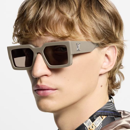 CLASH SQUARE SUNGLASSES - BIEGE