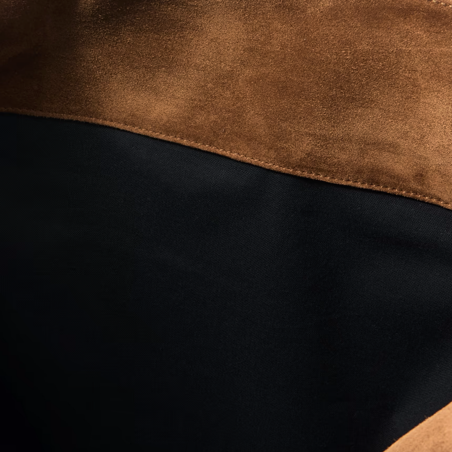 AMALIA TOTE IN SUEDE - WARM CARAMEL COGNAC