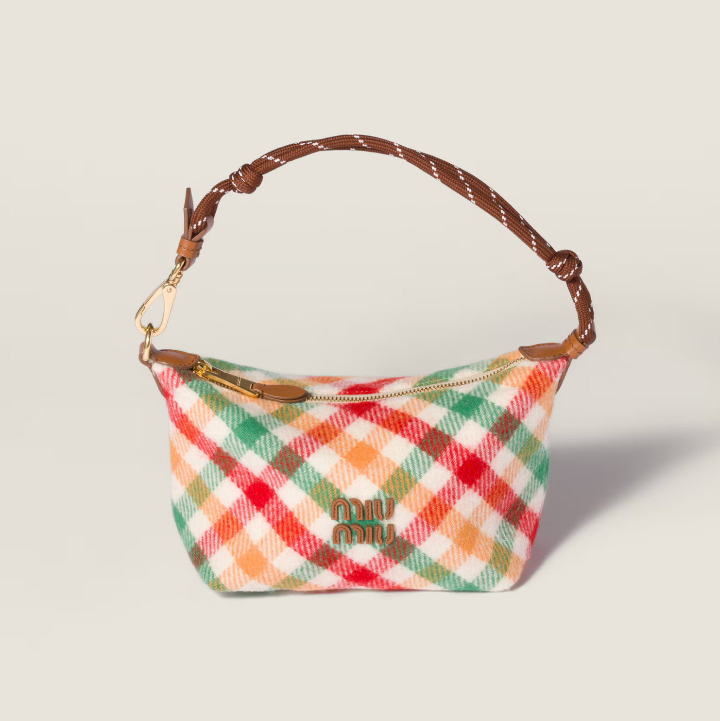 Miu Miu Plaid Wool Pouch | RADPRESENT