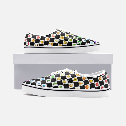 emoji shoes rad skateboarder canvas