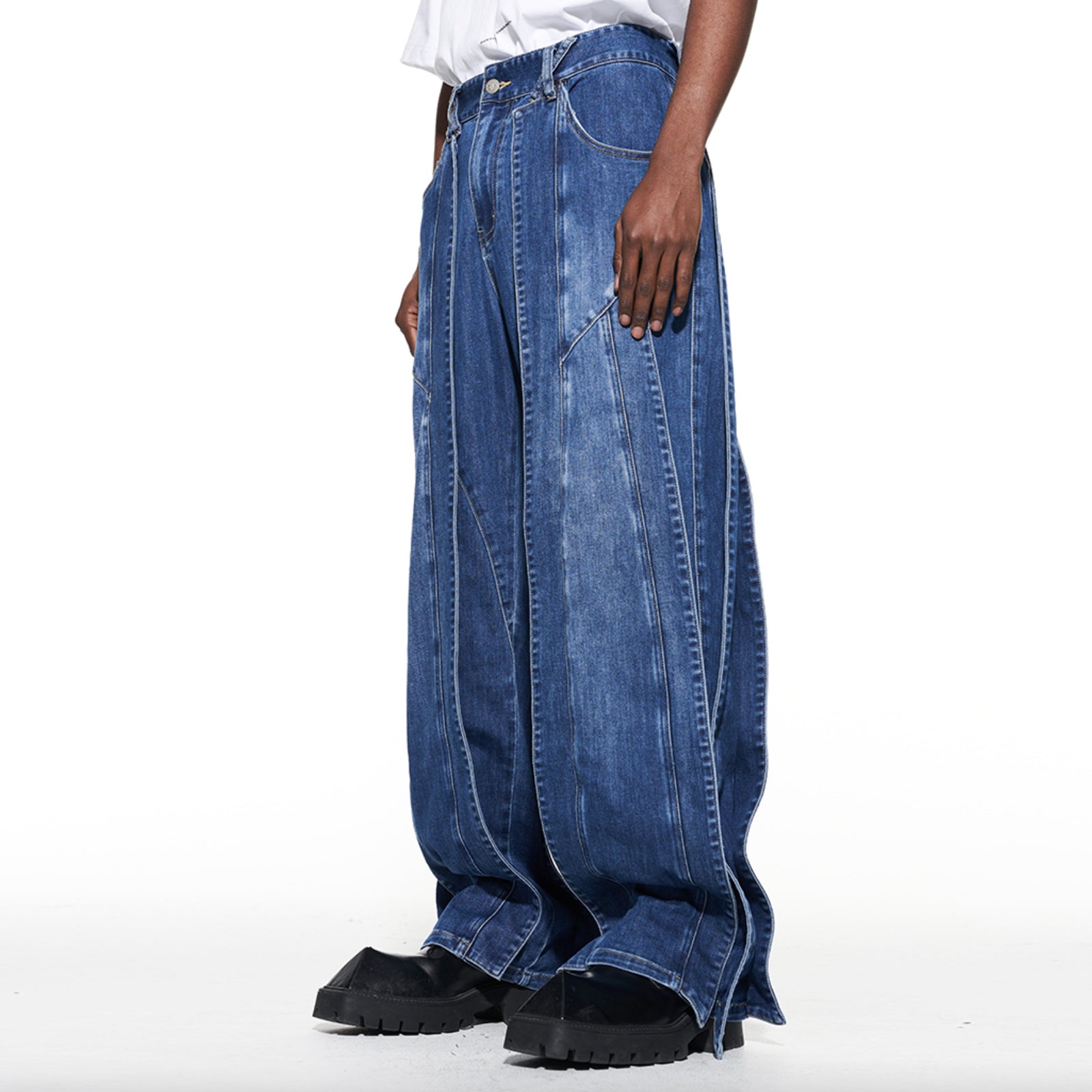 Hype Streetwear Multi-Panel Baggy Jeans