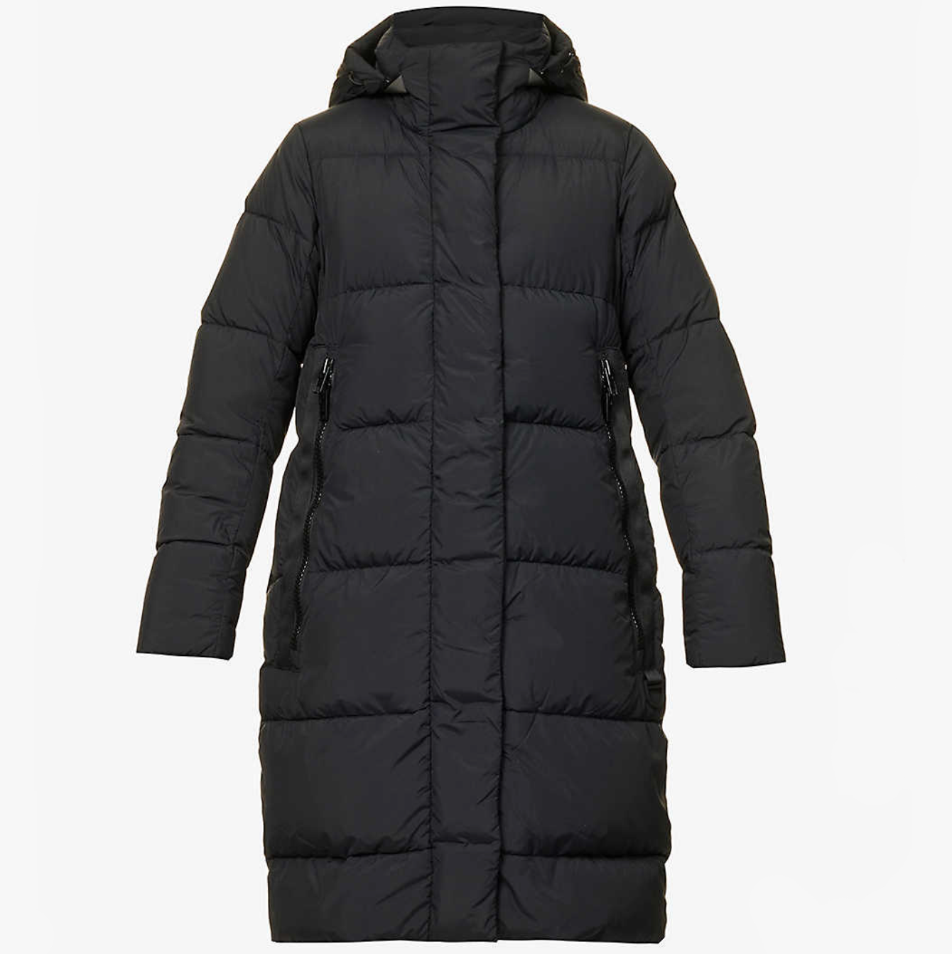 BYWARD HOODED GROSGRAIN TRIMMED QUILTED SHELL DOWN PARKA BLACK