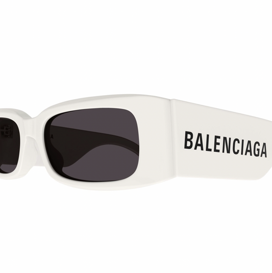 BB0260S 003 RECTANGULAR SUNGLASSES - WHITE