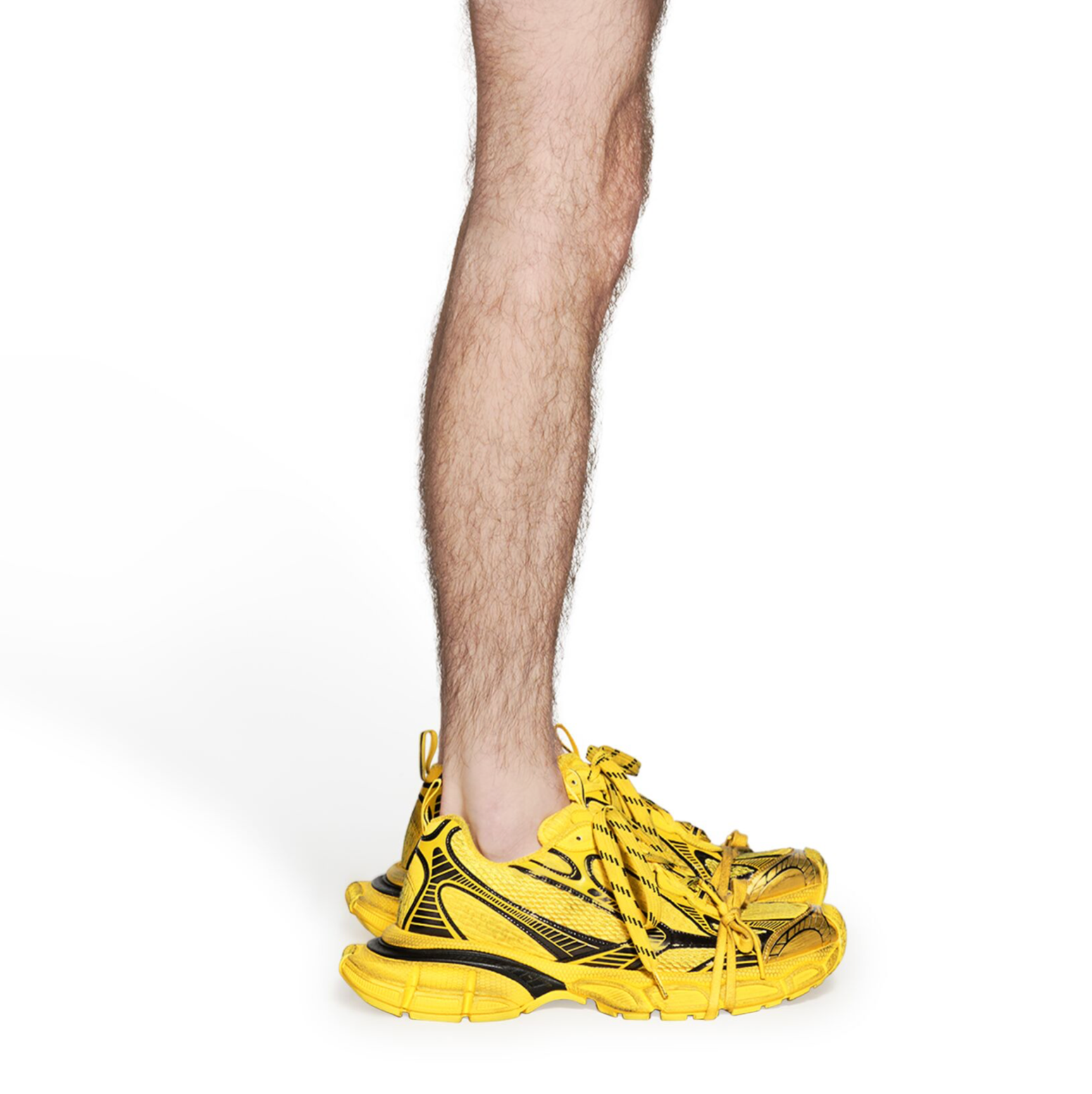 Balenciaga 3XL Mesh  Polyurethane Yellow Low Top Sneakers  Sneak in Peace