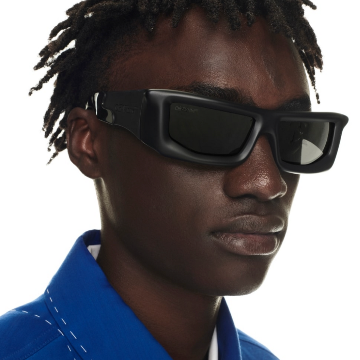 Matte black best sale square sunglasses