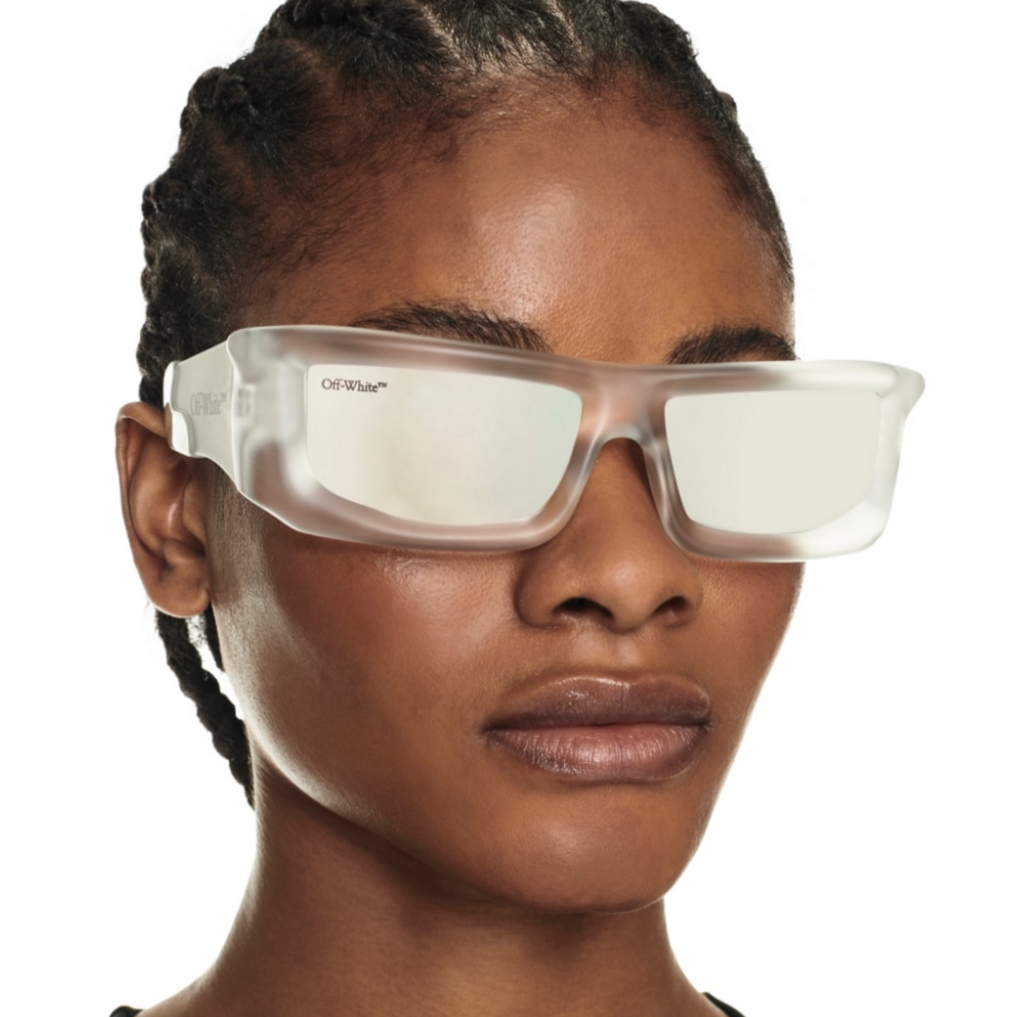 Off-White Vulcanite Sunglasses in translucent