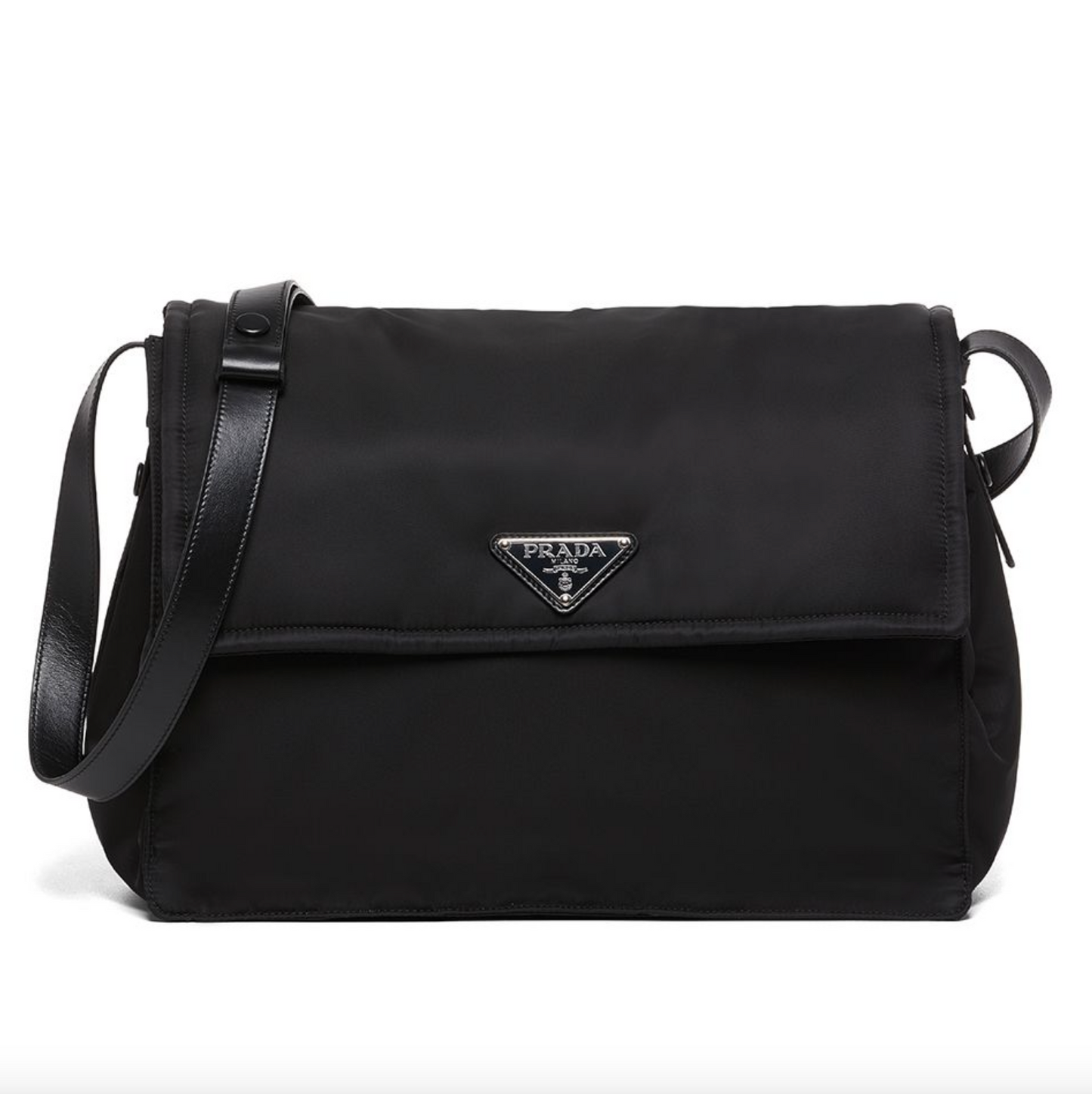 Buy Prada Black Padded Nylon Shoulder Bag
