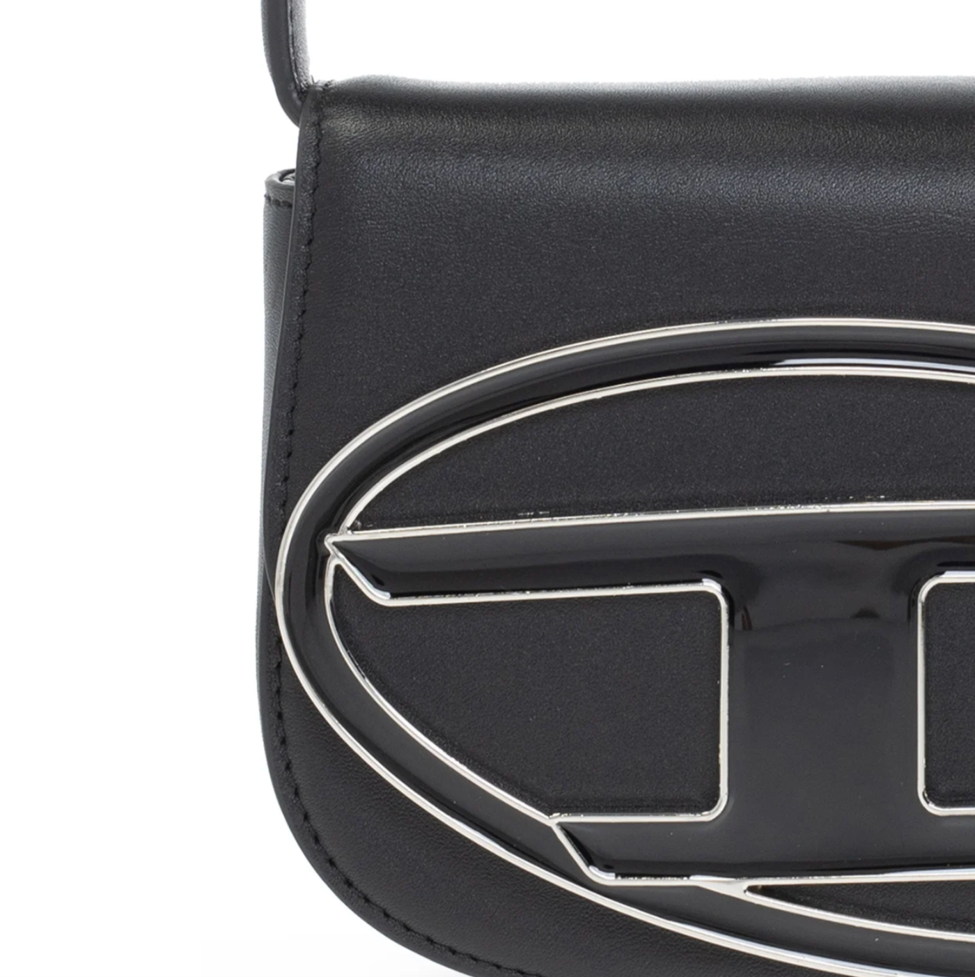 Diesel 1DR Logo Plaque Shoulder Bag in black | RADPRESENT Diesel 1DR Logo Plaque Shoulder Bag in black | RADPRESENT