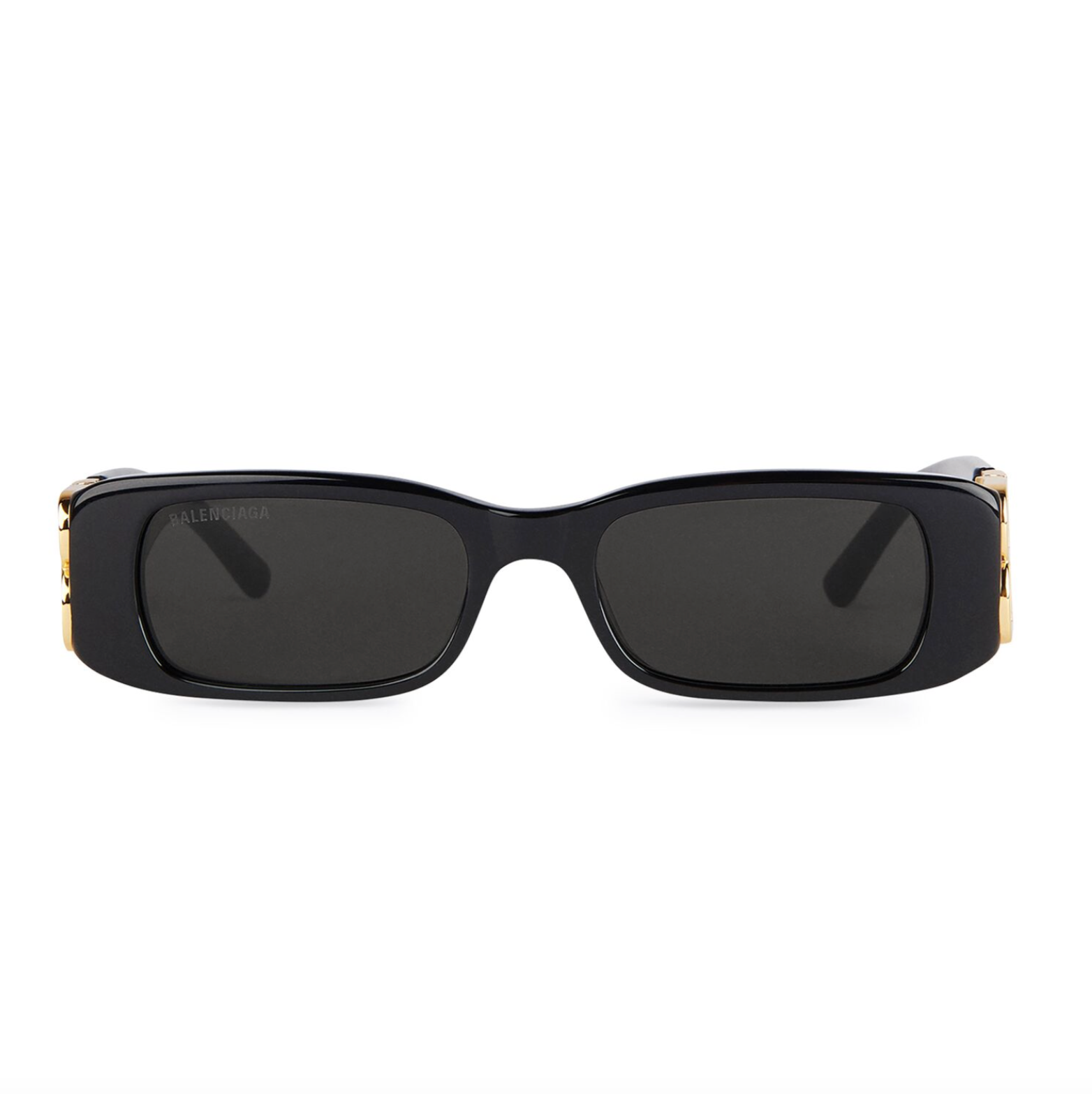 Balenciaga Dynasty Rectangular Sunglasses in black | RADPRESENT