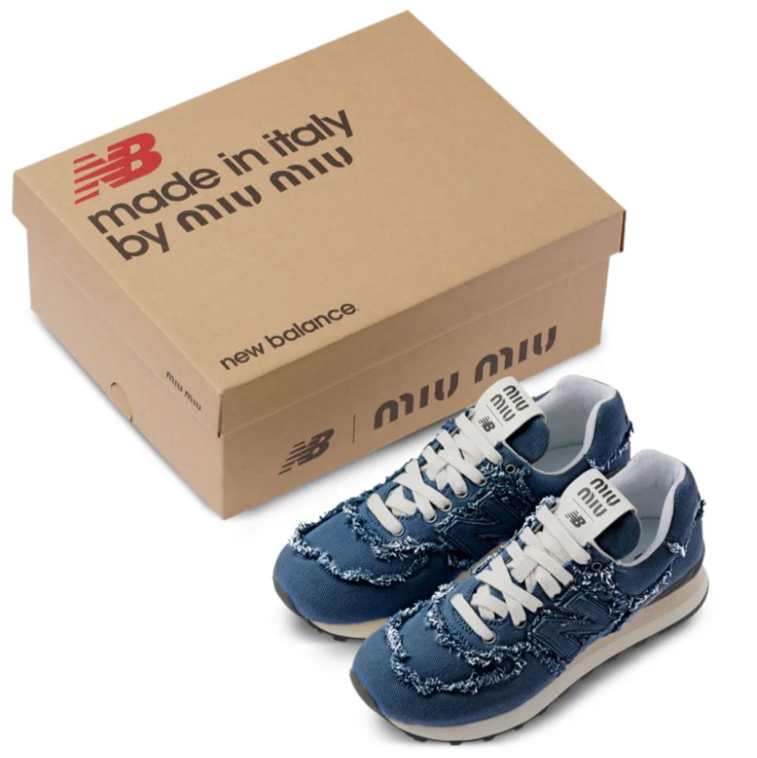 574 New Balance x Miu Miu Denim Sneakers | RADPRESENT 574 New Balance x Miu Miu Denim Sneakers | RADPRESENT