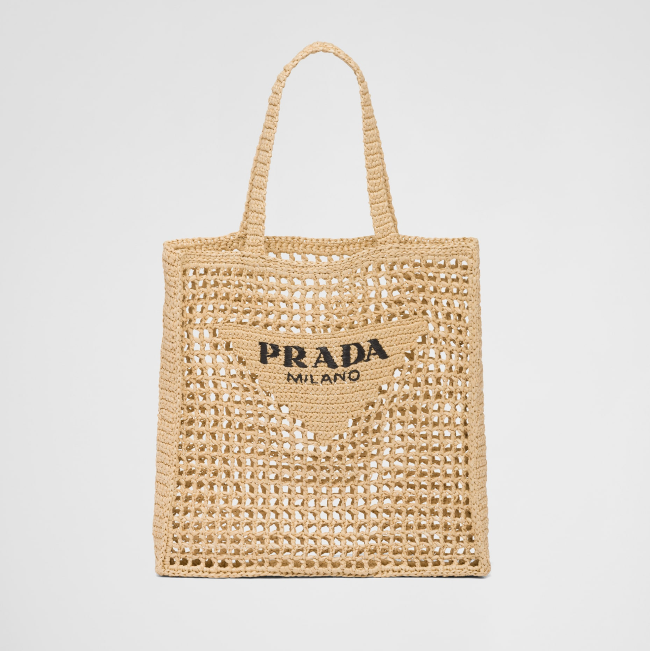 Prada Natural Crochet Tote Bag | RADPRESENT