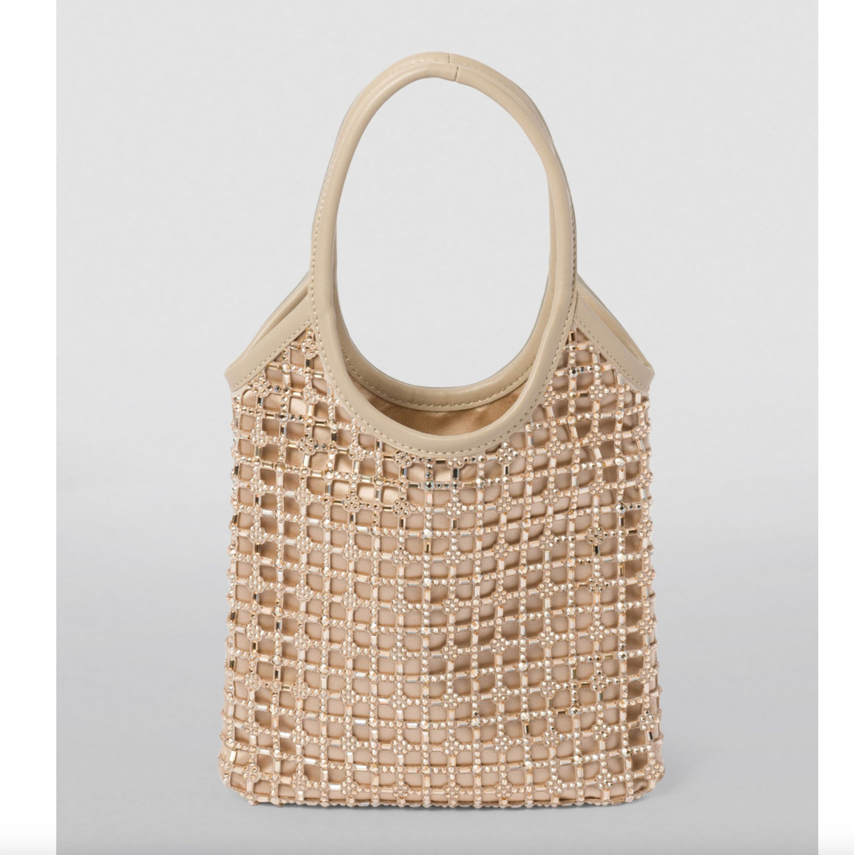 Miu Miu Small Satin Crystal-Embellished Top-Handle Bag Miu Miu Small Satin Crystal-Embellished Top-Handle Bag