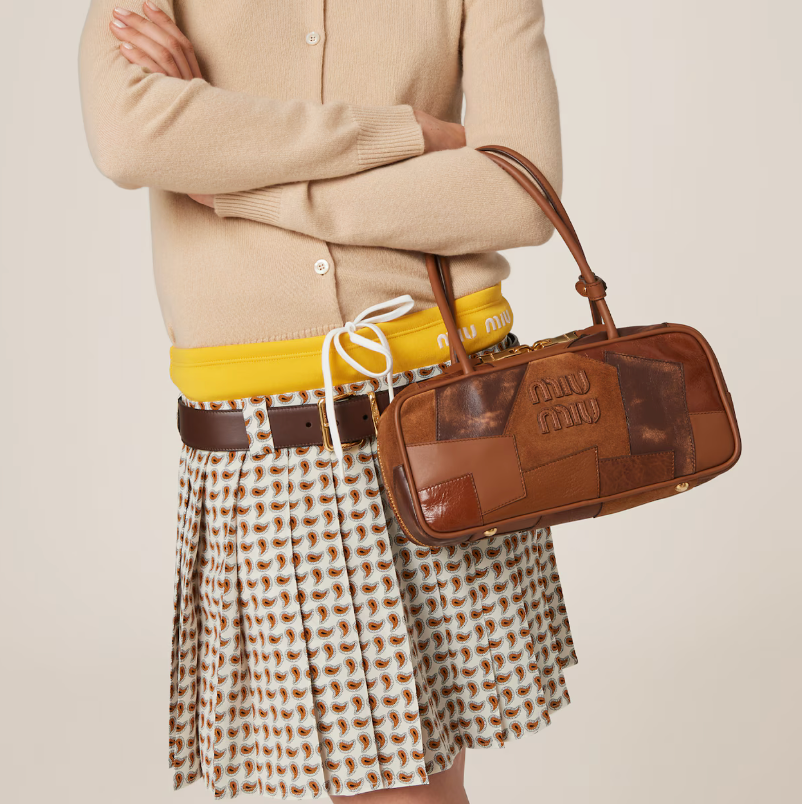 Miu Miu Beau Leather Patchwork Bag | RADPRESENT Miu Miu Beau Leather Patchwork Bag | RADPRESENT