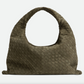 LARGE HOP SUEDE SHOULDER BAG - OLIVE GREEN