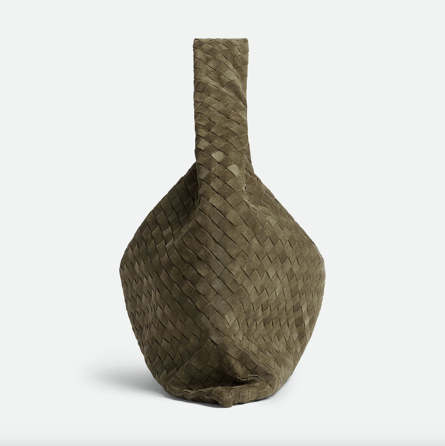 LARGE HOP SUEDE SHOULDER BAG - OLIVE GREEN