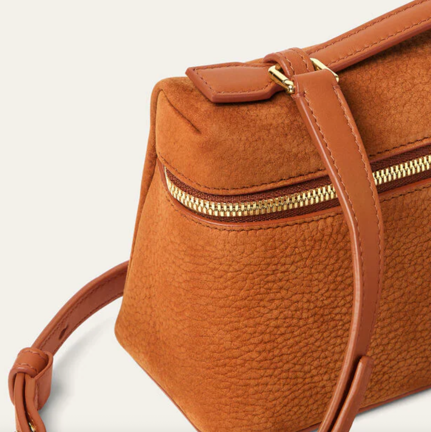 EXTRA POCKET L19 CALFSKIN - BON TON BROWN/ SUN GOLD