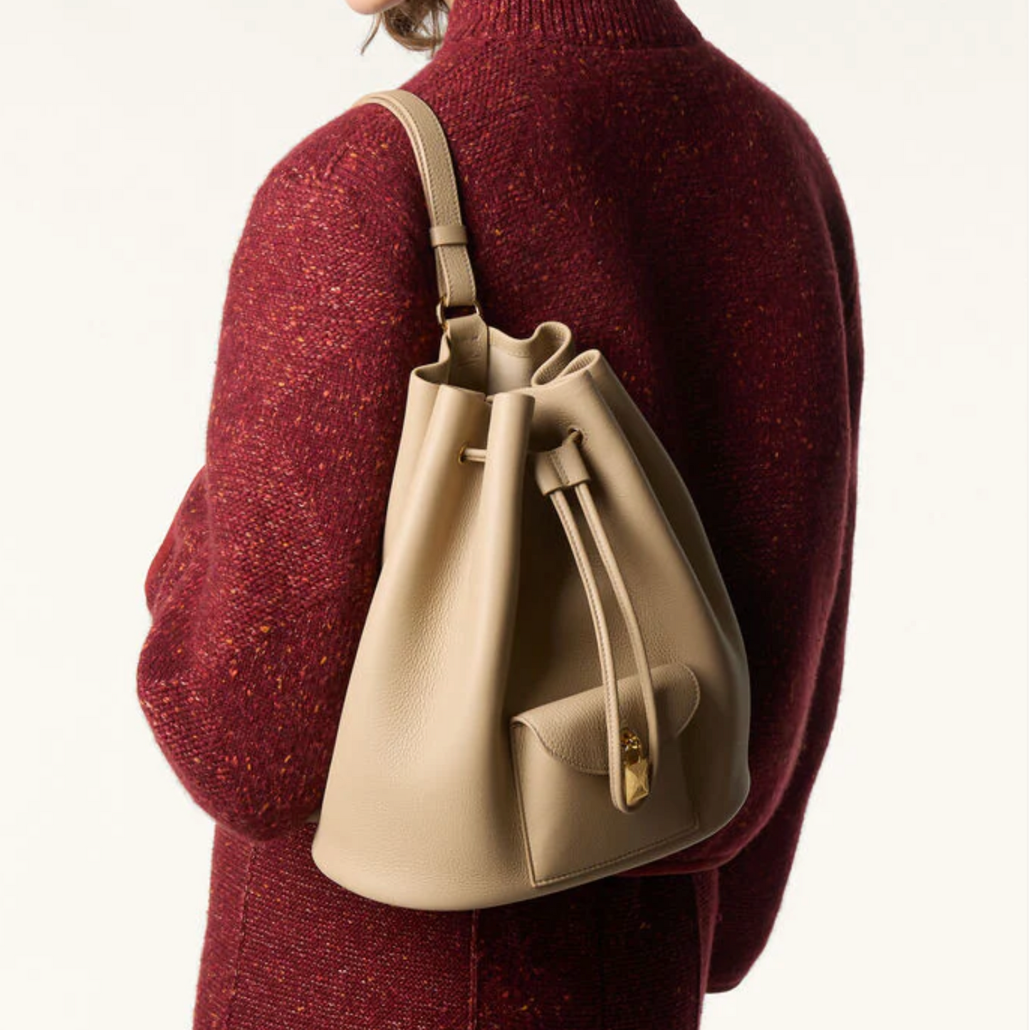 EXTRA DRAWSTRING BACKPACK - LIGHT MASTIC