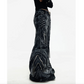 DECONSTRUCTED EXAGGERATED FLARED PATCHWORK JEANS - WASHED BLACK
