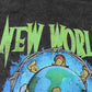 "NEW WORLD" AMERICAN VINTAGE DISTRESSED TEE