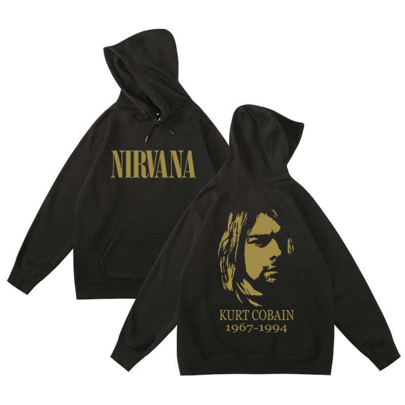 Kurt Cobain Cosy Fleece-lined Oversized Hoodie