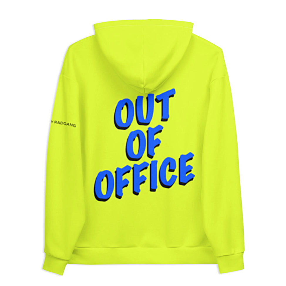 Oversized Graphic Neon Unisex Hoodie Rad by Radgang