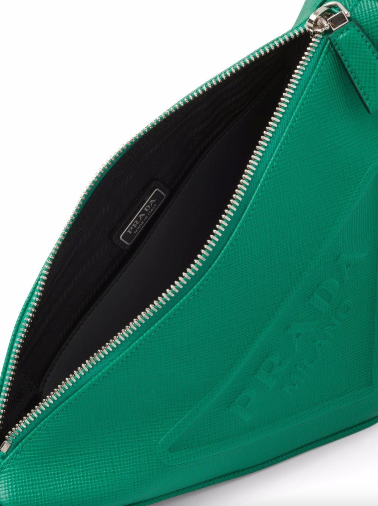 Green top prada purse