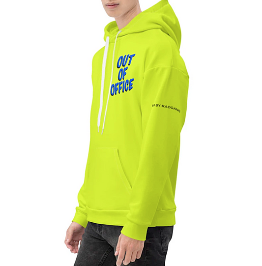Oversized Graphic Neon Unisex Hoodie Rad by Radgang