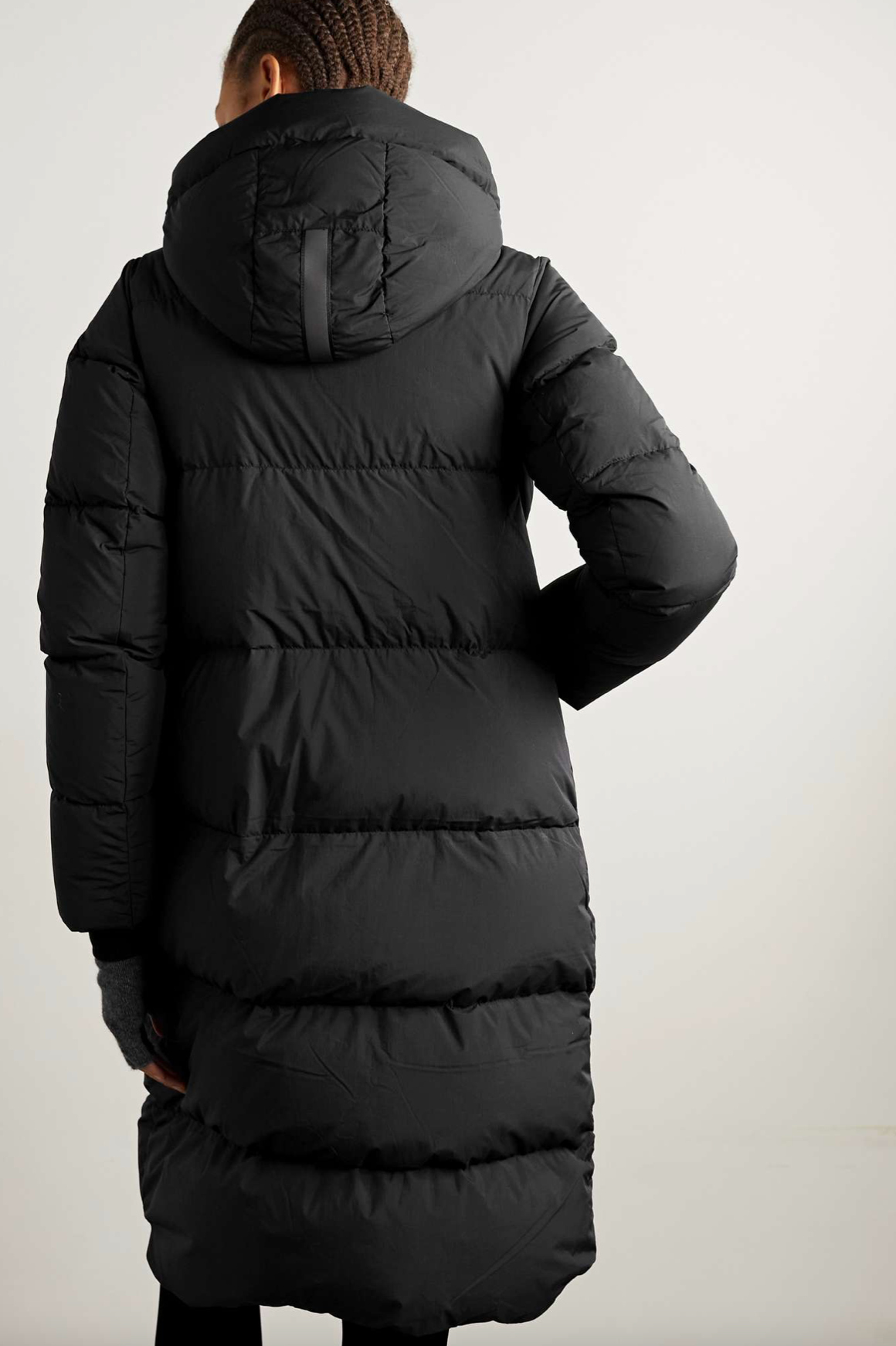 BYWARD HOODED GROSGRAIN-TRIMMED QUILTED SHELL DOWN PARKA - BLACK