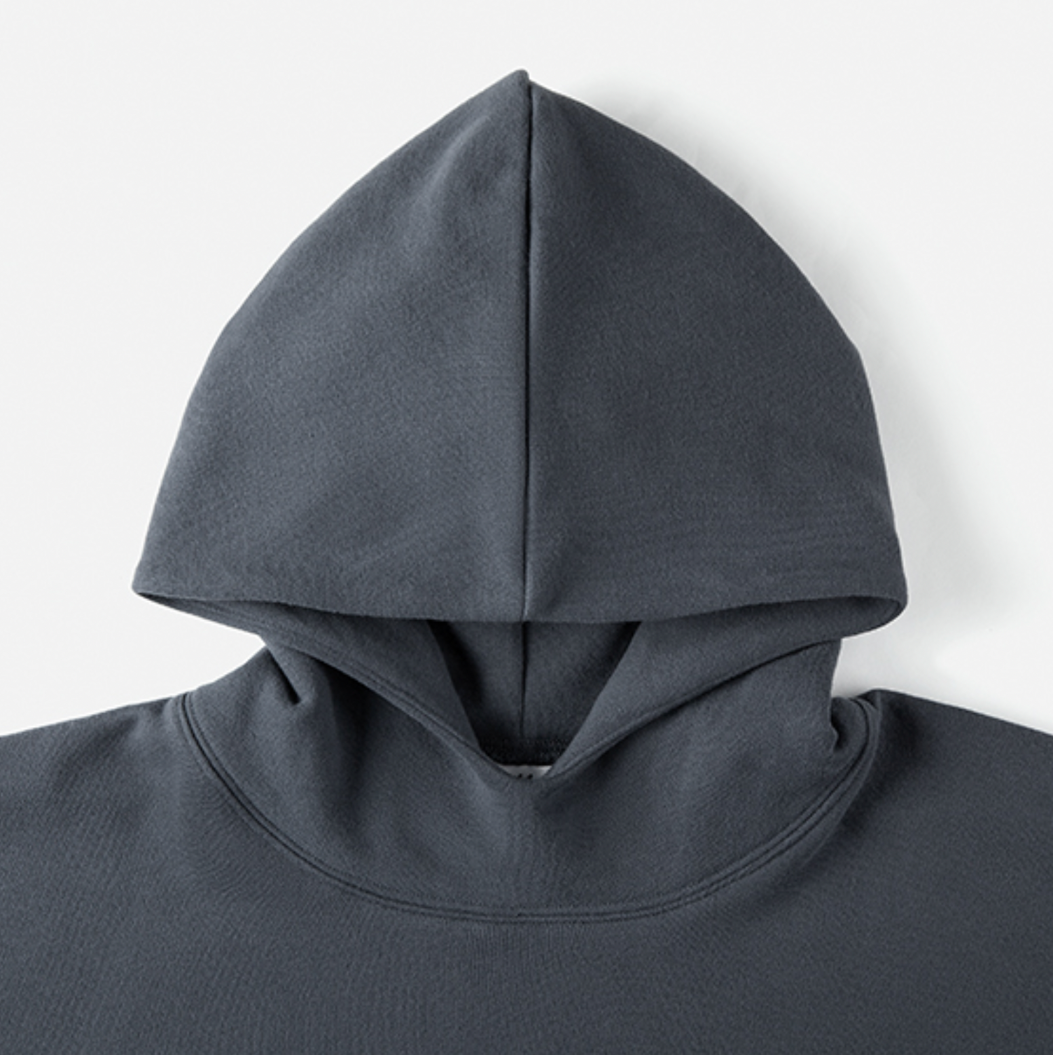 DF17 640G OVERSIZED DOUBLE LAYER FLEECED HOODIE DARK GREY