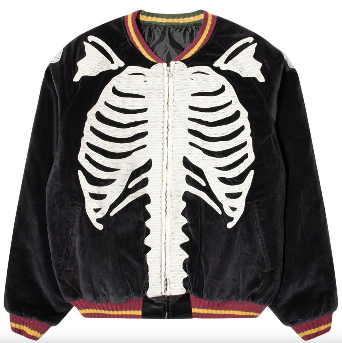 Kapital Velveteen Bone Embroidery Souvenir Jacket - RADPRESENT Kapital Velveteen Bone Embroidery Souvenir Jacket - RADPRESENT
