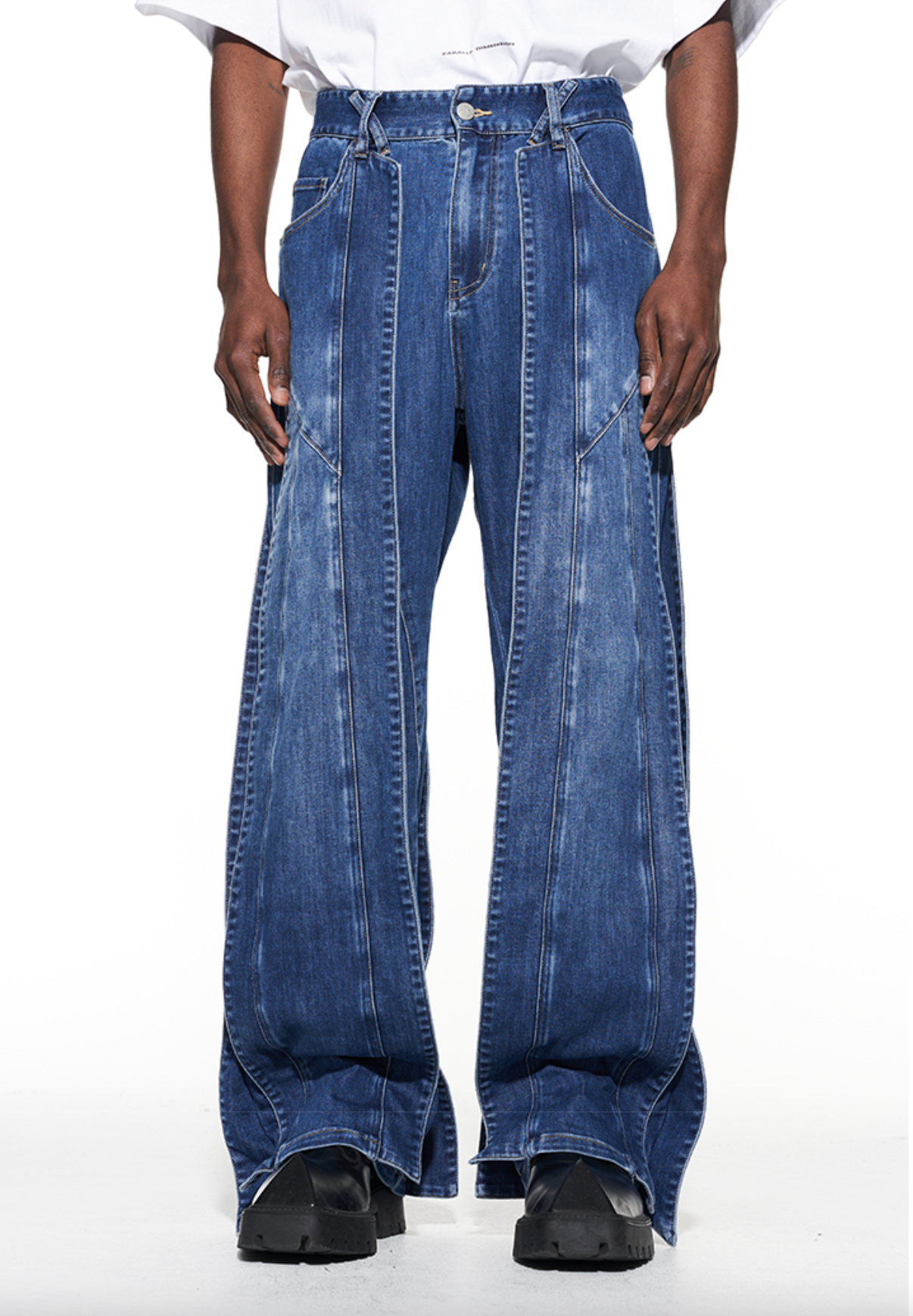 Hype Streetwear Multi-Panel Baggy Jeans