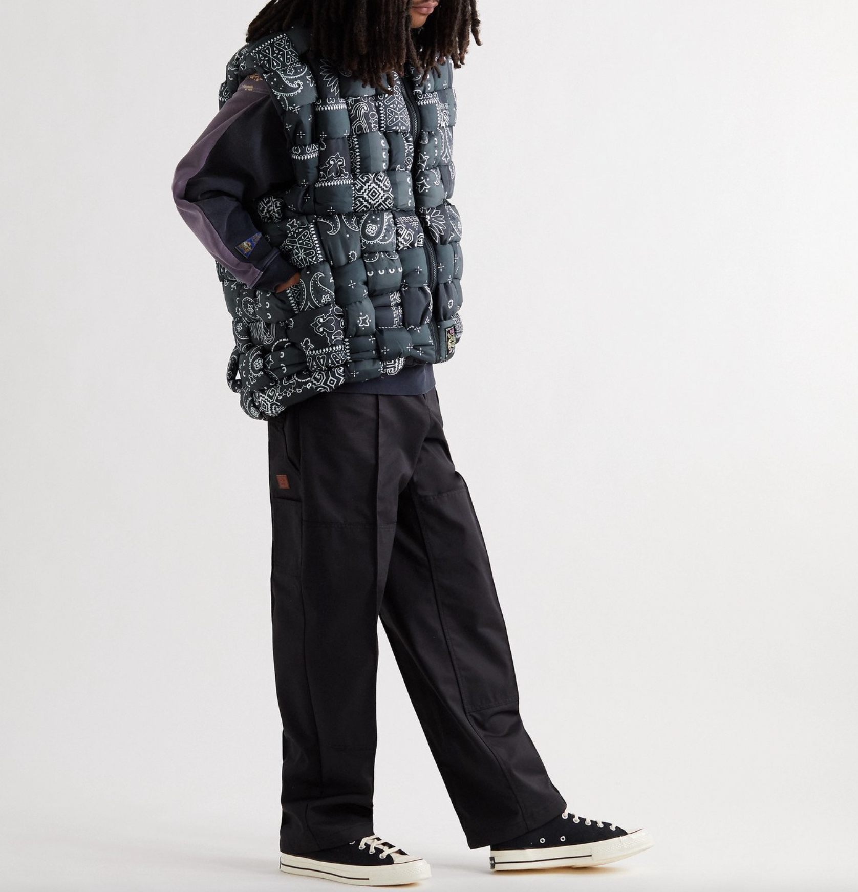 Kapital Bandana Print Nylon Keel-Weaving Vest | Shell Gilet | Hype Kapital Bandana Print Nylon Keel-Weaving Vest | Shell Gilet | Hype