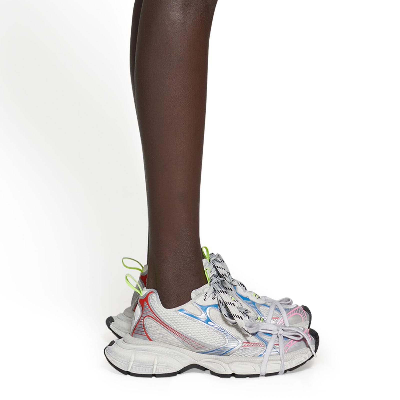 Balenciaga 3XL Sneakers in White, Red, Blue | Designer Balenciaga 3XL Sneakers in White, Red, Blue | Designer