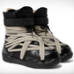 AMBER LEATHER SNOW BOOTS - BLACK
