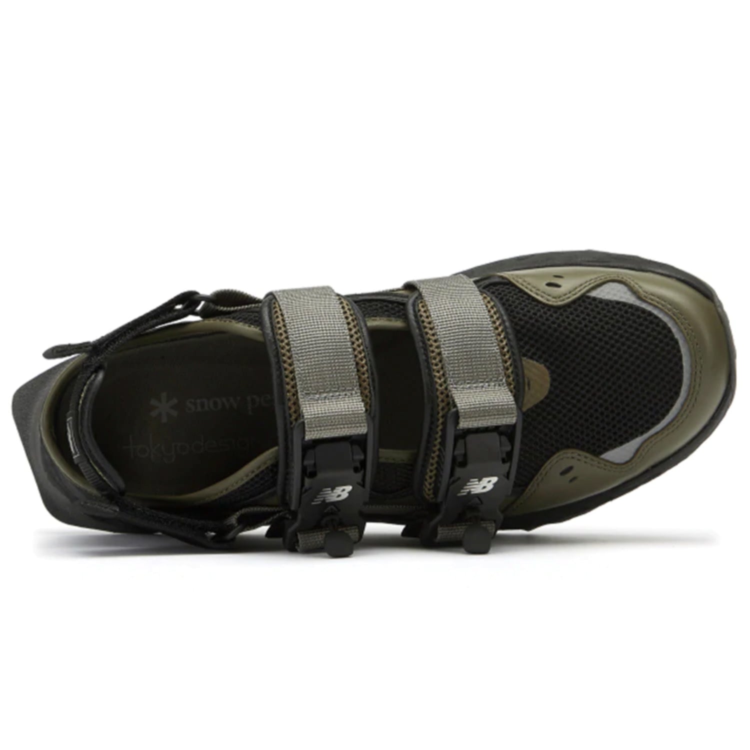 Snow Peak x Tokyo Design Studio x New Balance Niobium Concept 2 Sandals | RADPRESENT Men 42 / Olive Green/ Black / Leather/ Mesh Upper