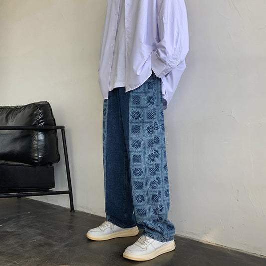 Bandana Printed Split Jeans TikTok Outfits