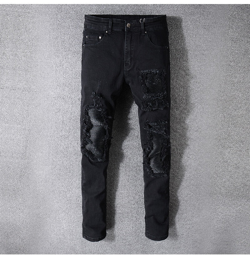 Slim-fit jeans in worn black denim | Saint Laurent | YSL.com