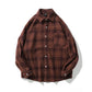 Men's Check Overshirt in Wool Fitted Flannel Rad by Radgang